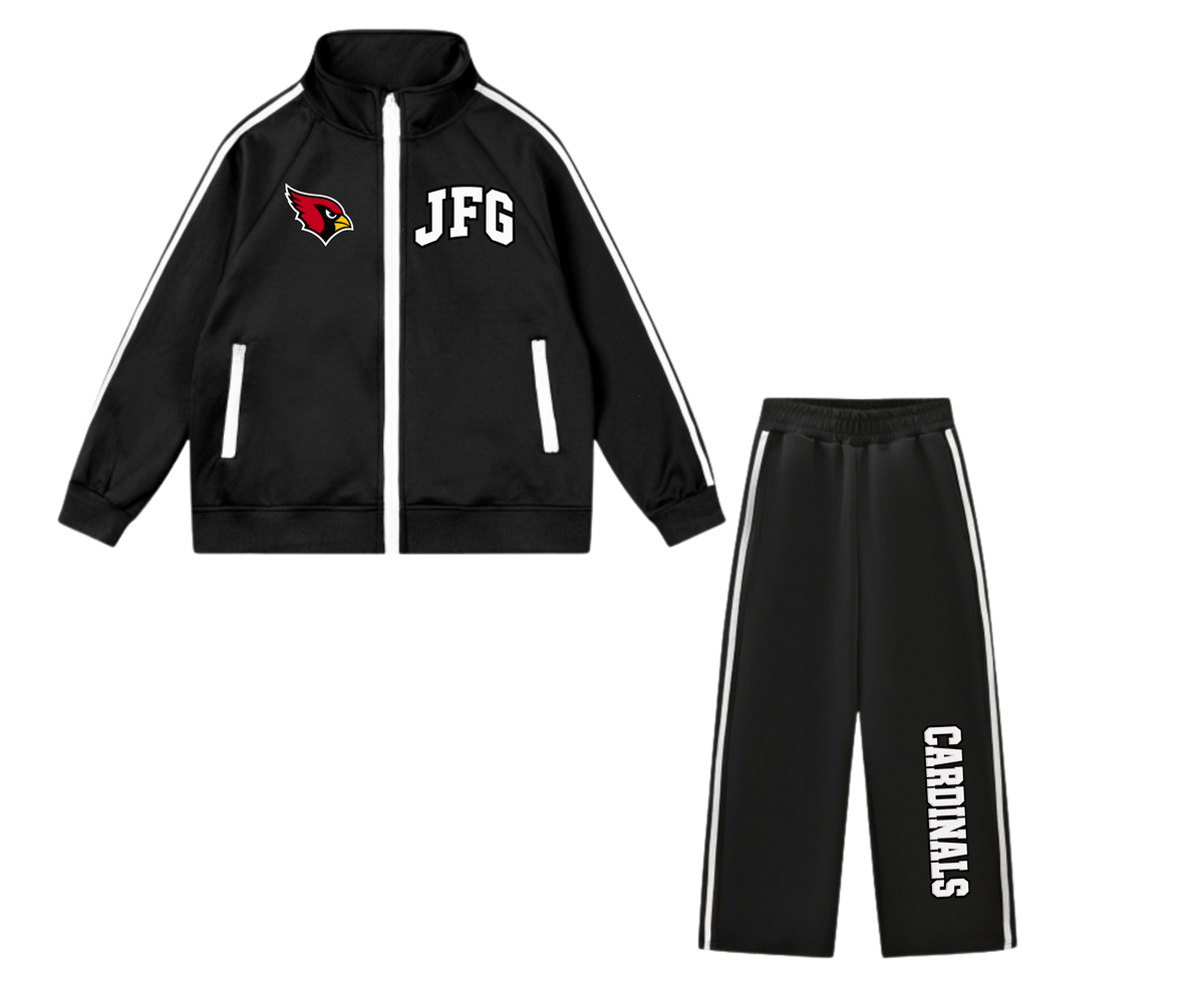 JFG Cardinals Track Jacket & Pants Set – Black