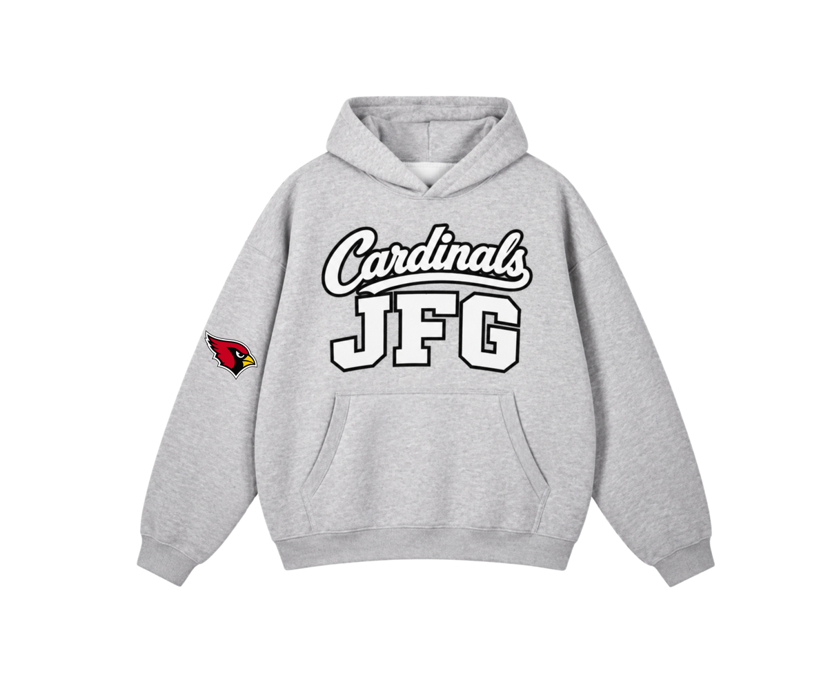 JFG Cardinals Gray Script Hoodie