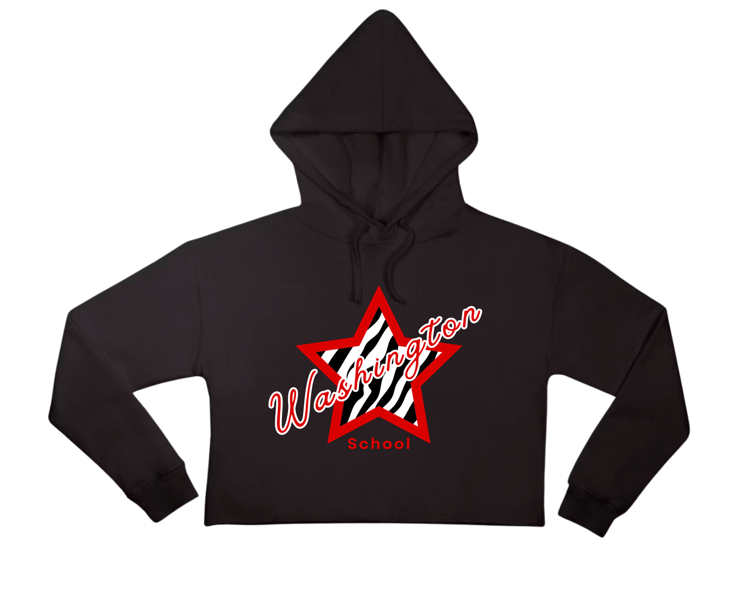 Washington Cards-Star Cropped Hoodie