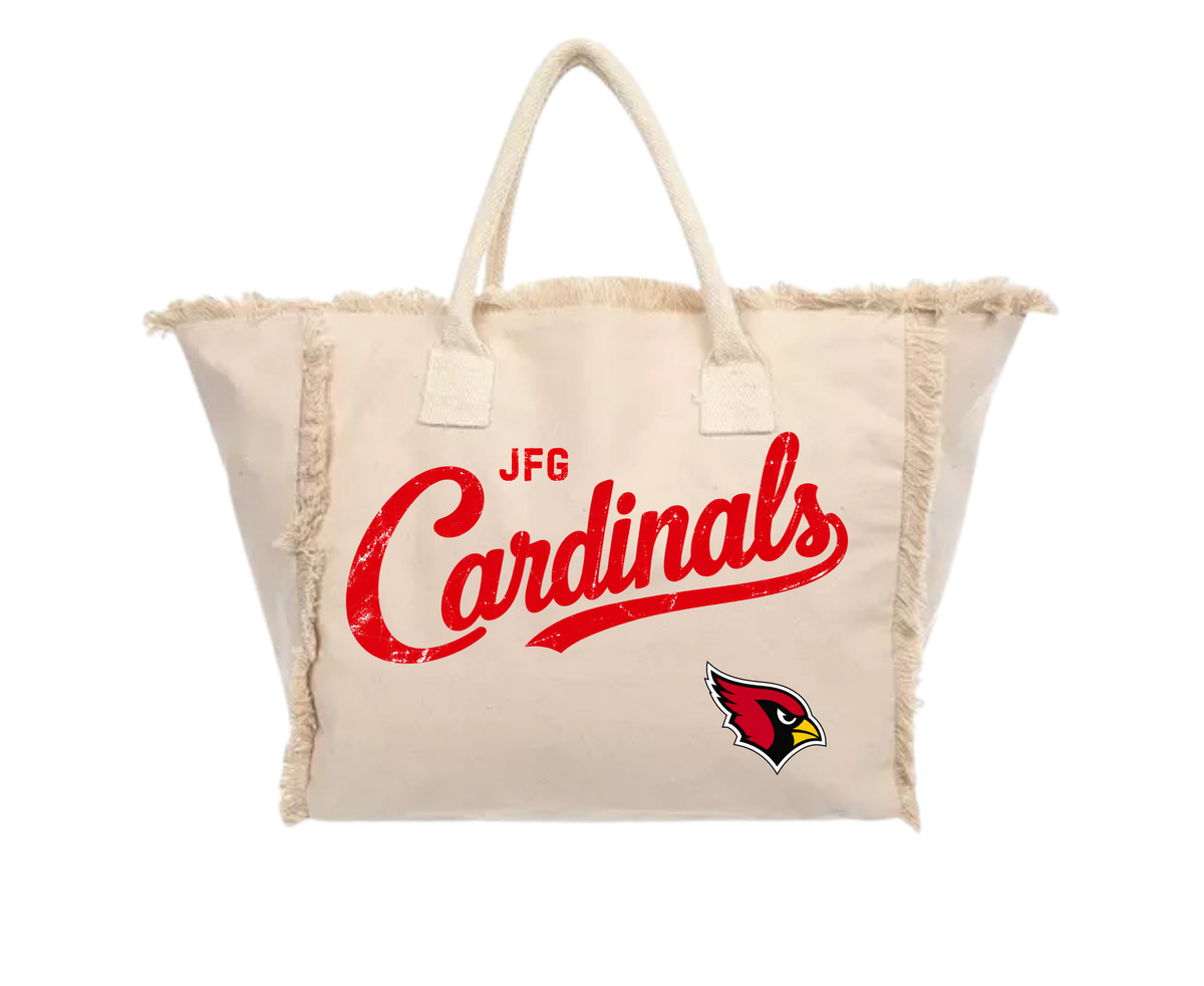 JFG Cardinals Fringe Tote Bag