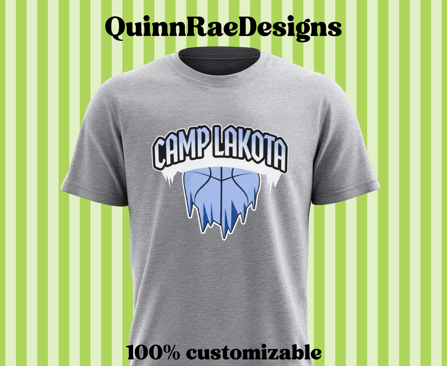 Camp Iced Basketball T Shirt