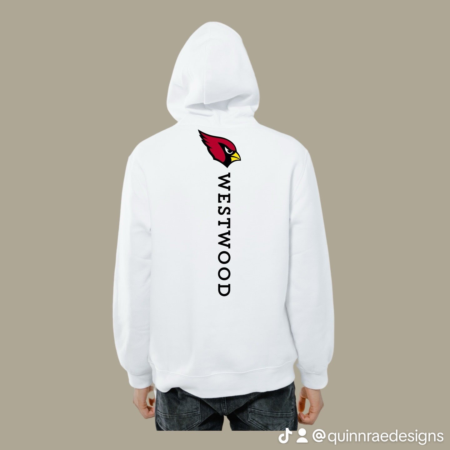 Customizable Vertical Logo Hoodie