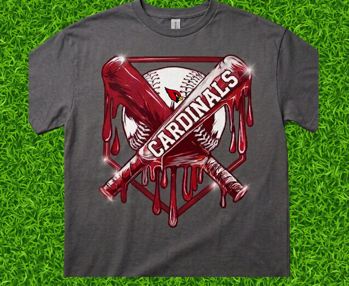 Cardinals Drippy Baseball T Shirt