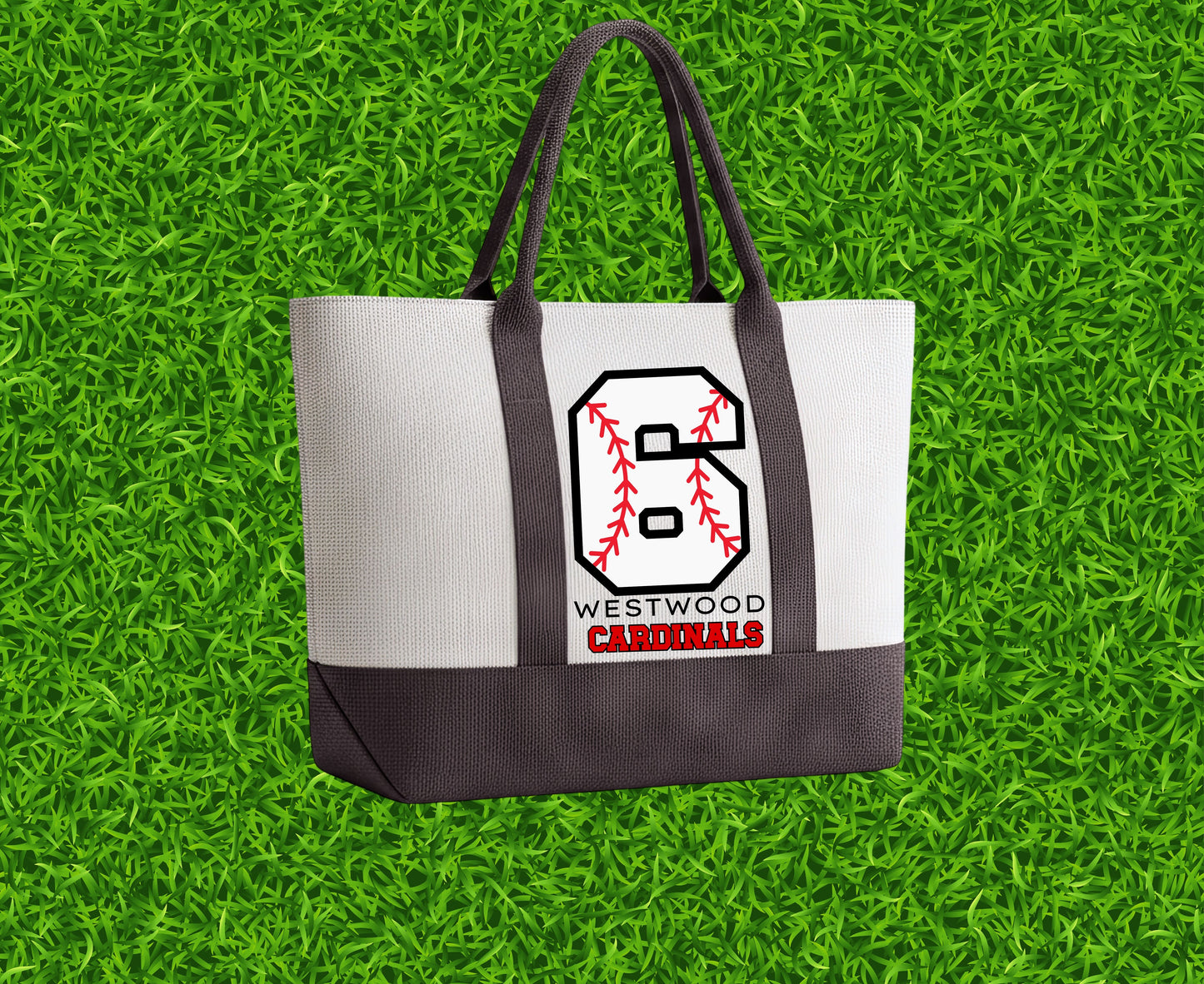 Westwood Cardinals Baseball Tote Bag