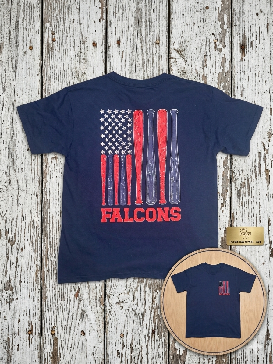Falcons Baseball Flag T Shirt