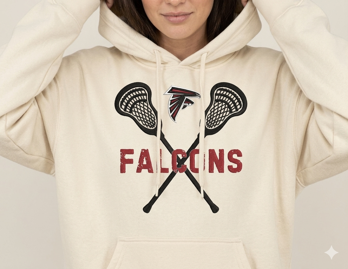 Falcons Crossed Stix Hoodie