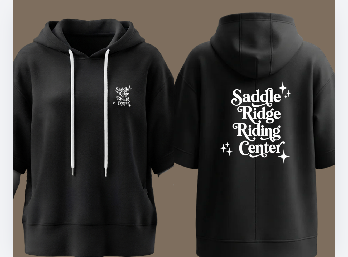Saddle River Riding Center 3/4 Sleeve Hoodie