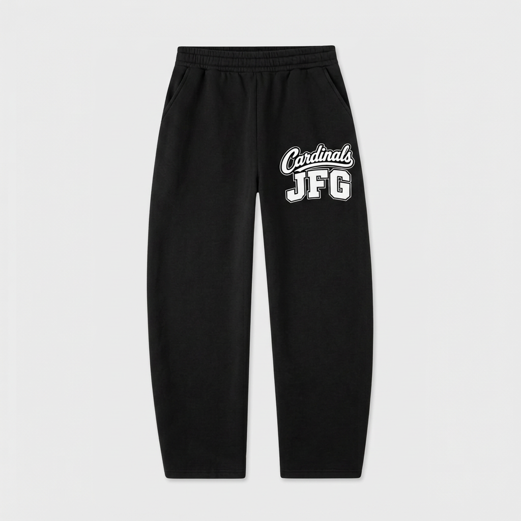 JFG Cardinals Gray Barrel Sweatpants-Womens