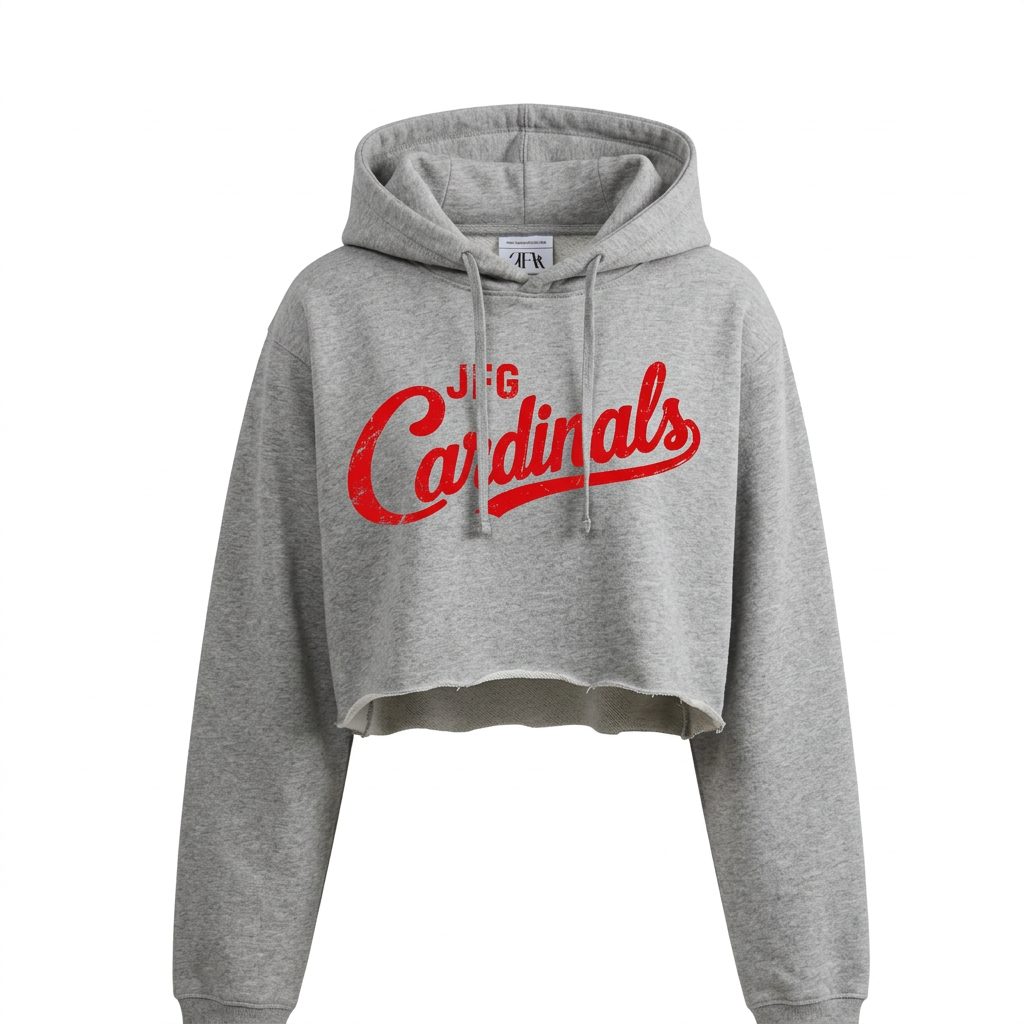 JFG Cardinals Cropped Hoodie