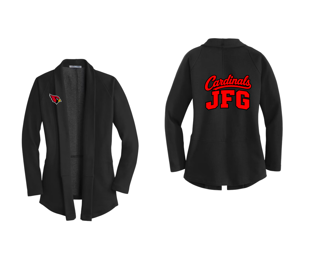 JFG Cardinals Adult Open-Front Cardigan
