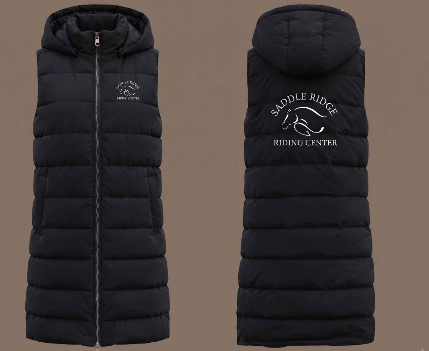 Saddle River Riding Center Logo Long Vest
