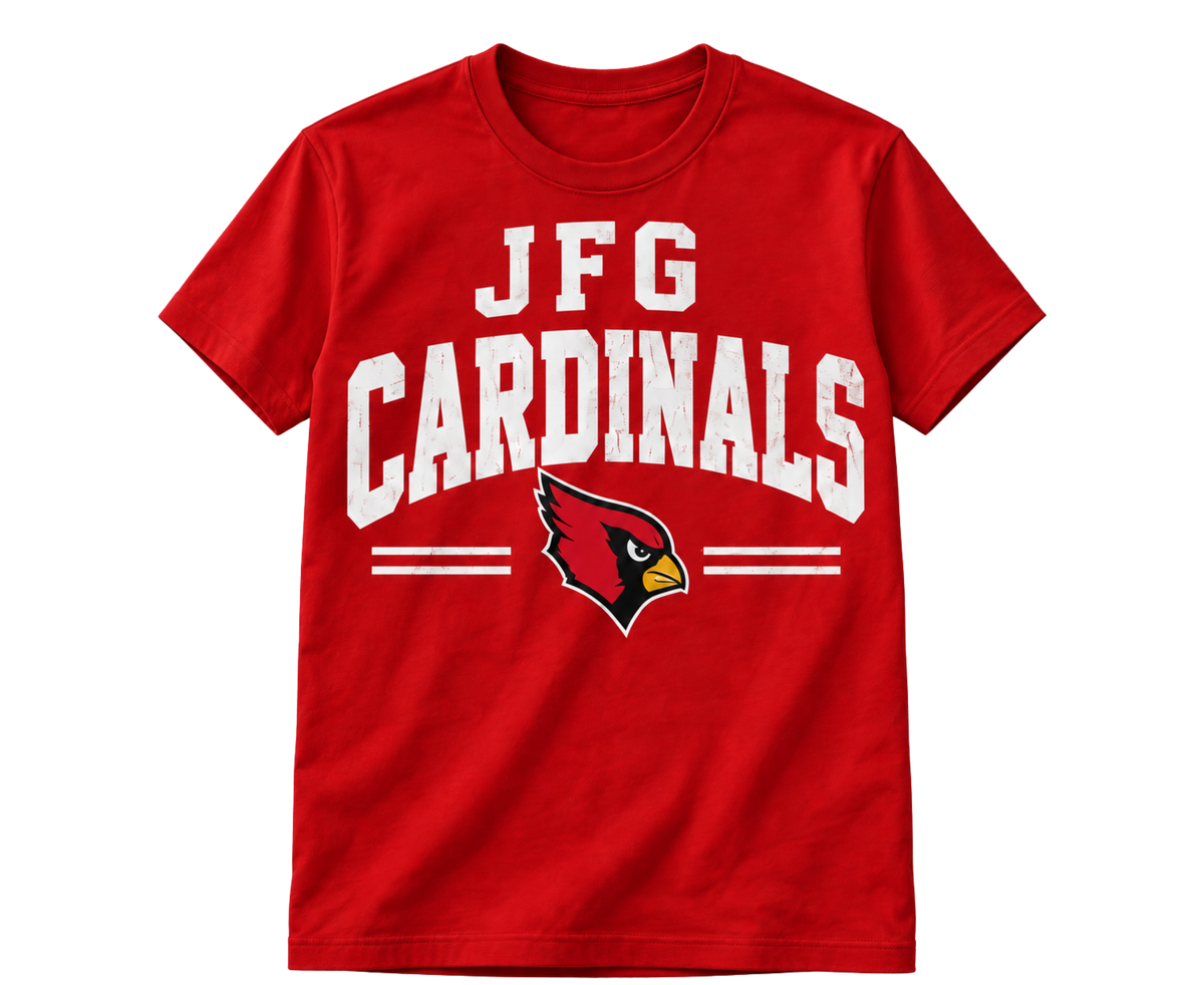 JFG Cardinals Logo T-Shirt – Red