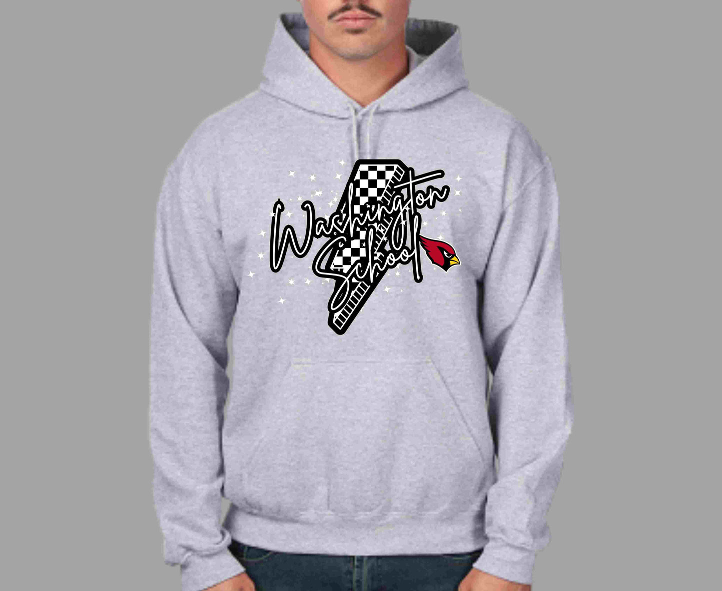 Washington School Lightning Bolt Hoodie