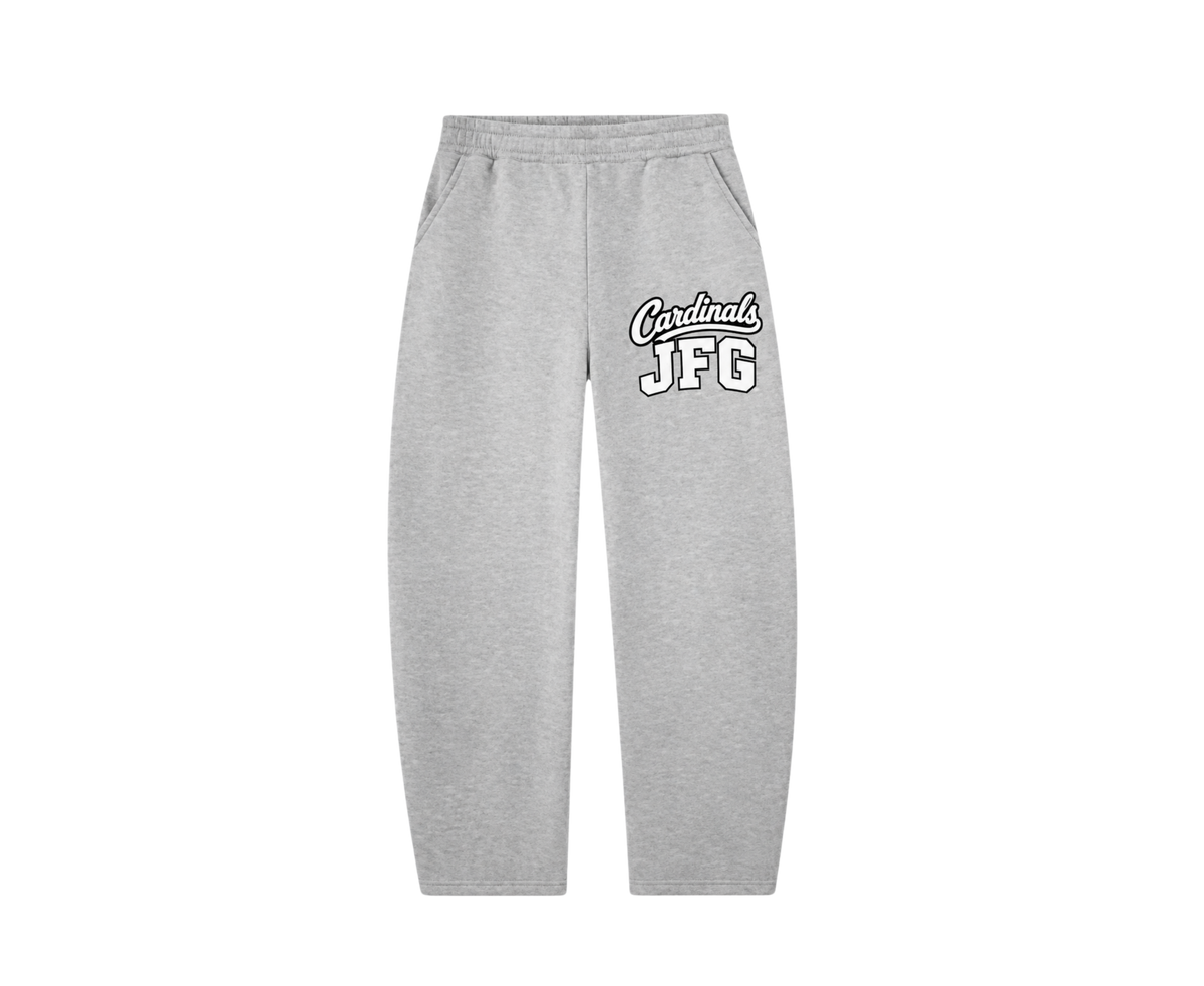 JFG Cardinals Gray Barrel Sweatpants-Womens