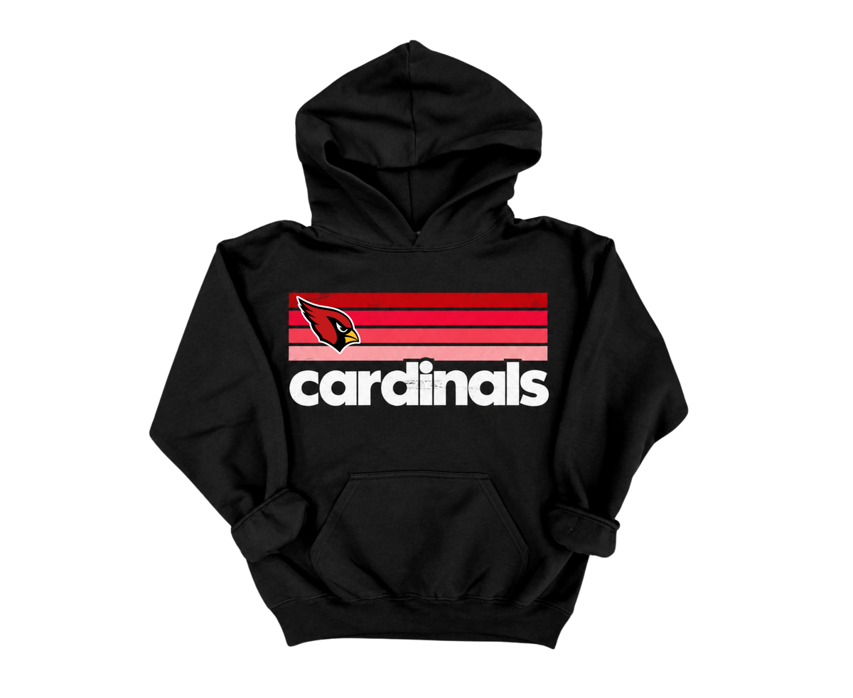 JFG Cardinals Black Striped Hoodie
