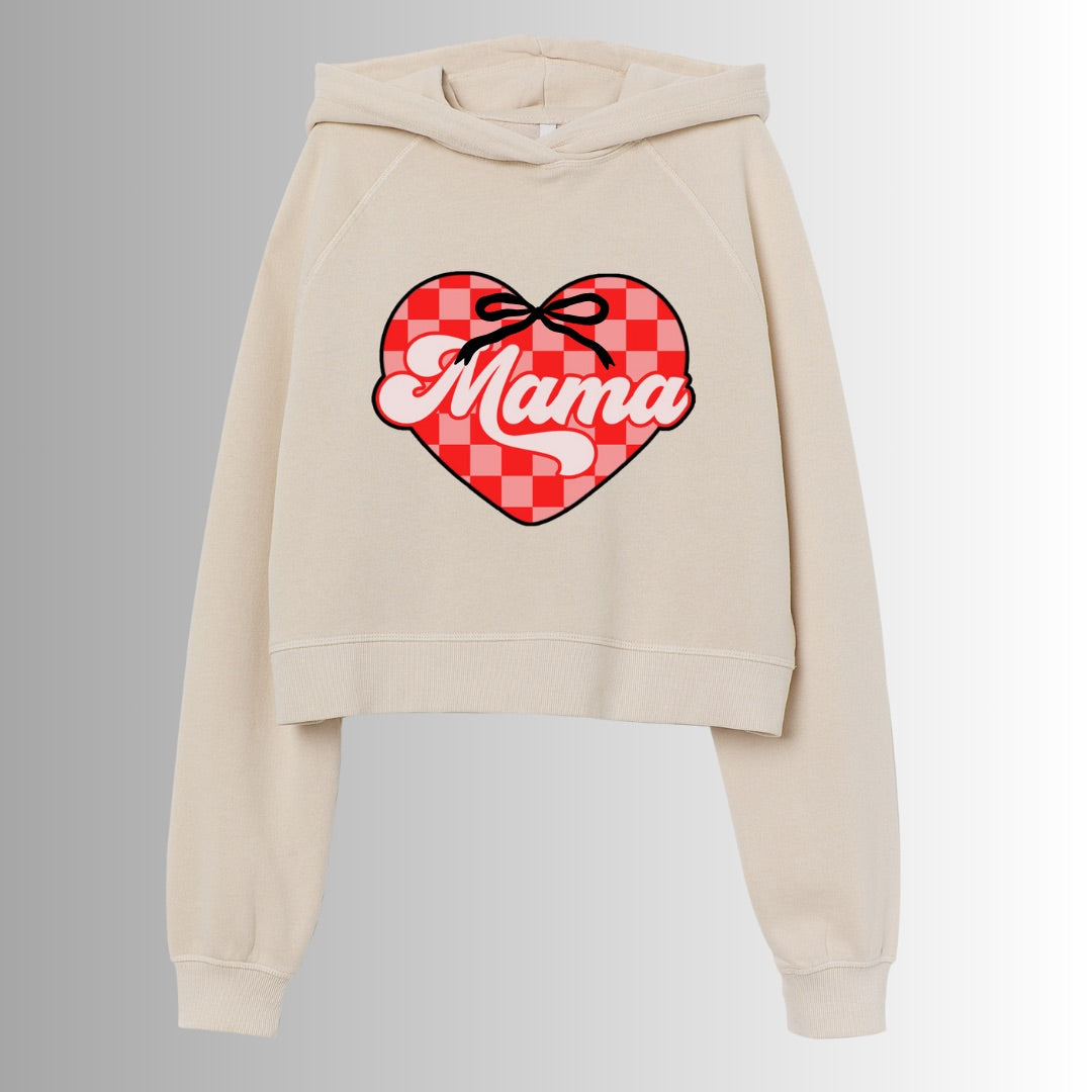 Mama Checkered Heart