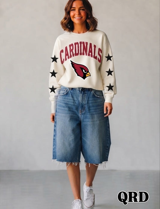 Westwood Cardinals Black Stars Sweat Shirt