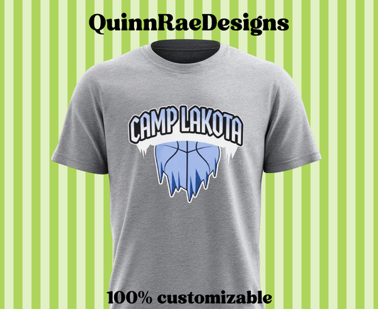 Camp Iced Basketball T Shirt