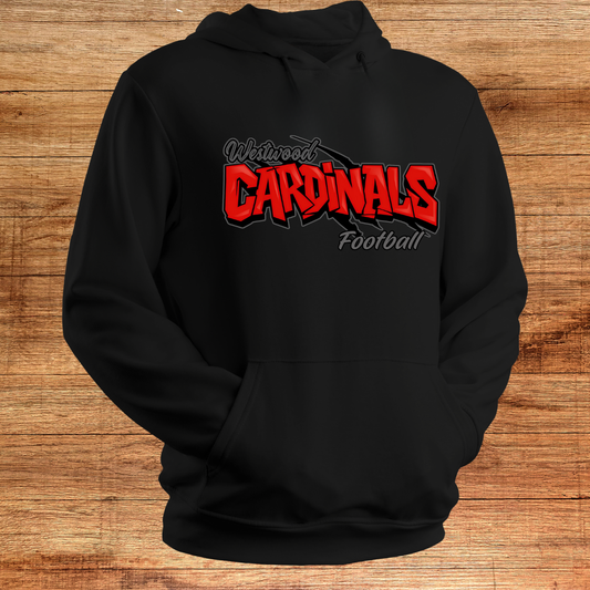 Cardinals Football - Graffiti Claw Hoodie
