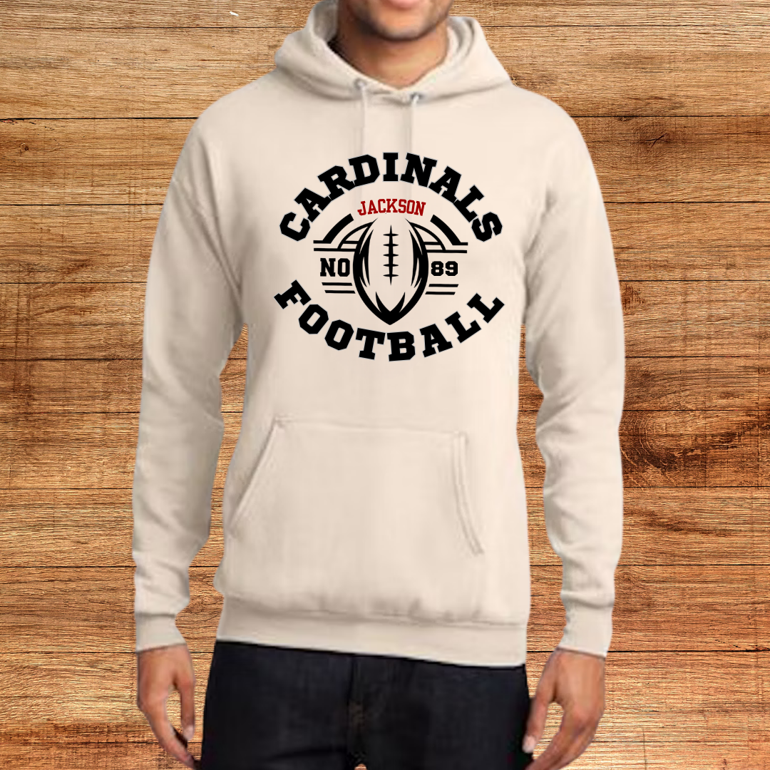 Cardinals Football Helmet Hoodie