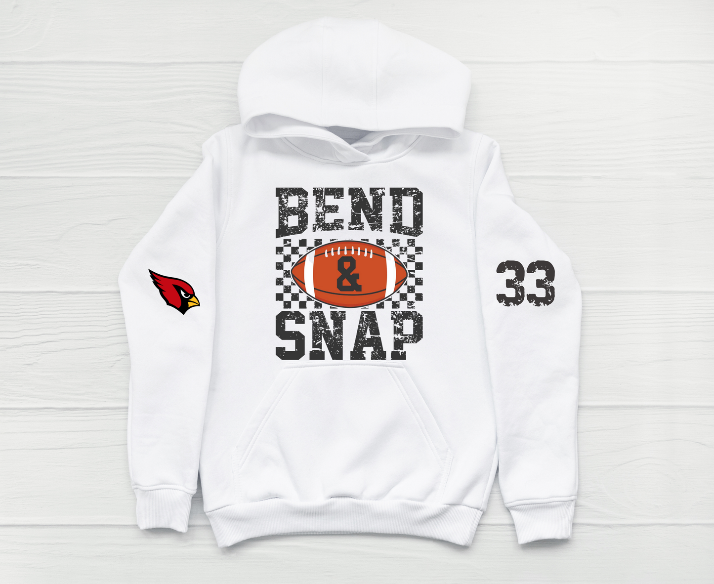 Cardinals Football - Bend and Snap Hoodie