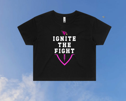 JR Cards Ignite the Fight Cropped T Shirt