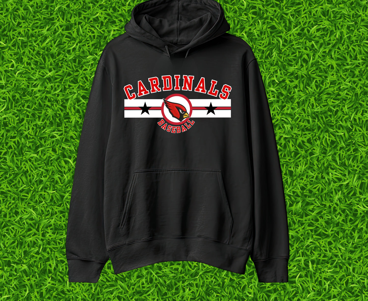 Cardinals Baseball Stars and Bars Hoodie