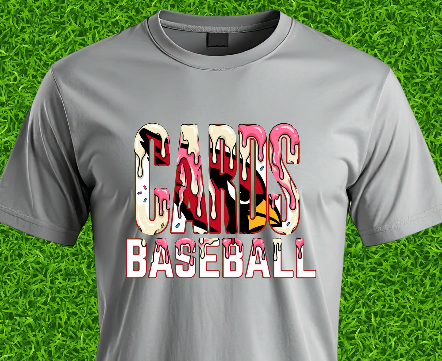 Cards Drippy Logo Letters T Shirt