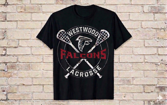 Lax Crossed Sticks T Shirt