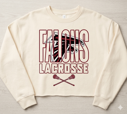 Falcons Lax Cropped Crew Nack
