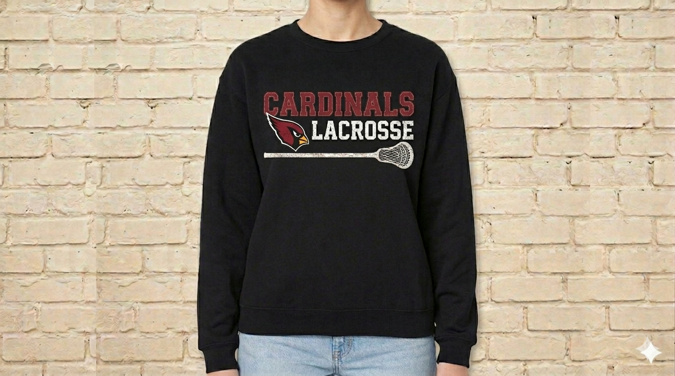 Cardinals Lacrosse Stick Crew Neck