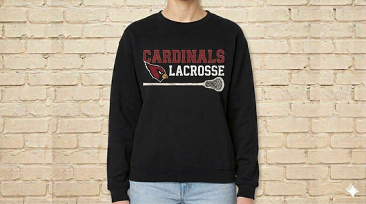 Cardinals Lacrosse Stick Crew Neck