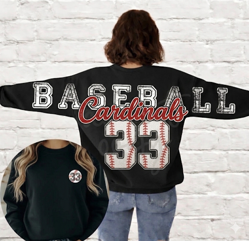 Cardinals Big Letters Crew Neck