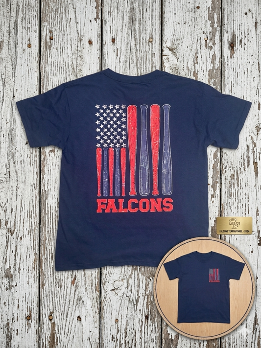 Falcons Baseball Flag T Shirt