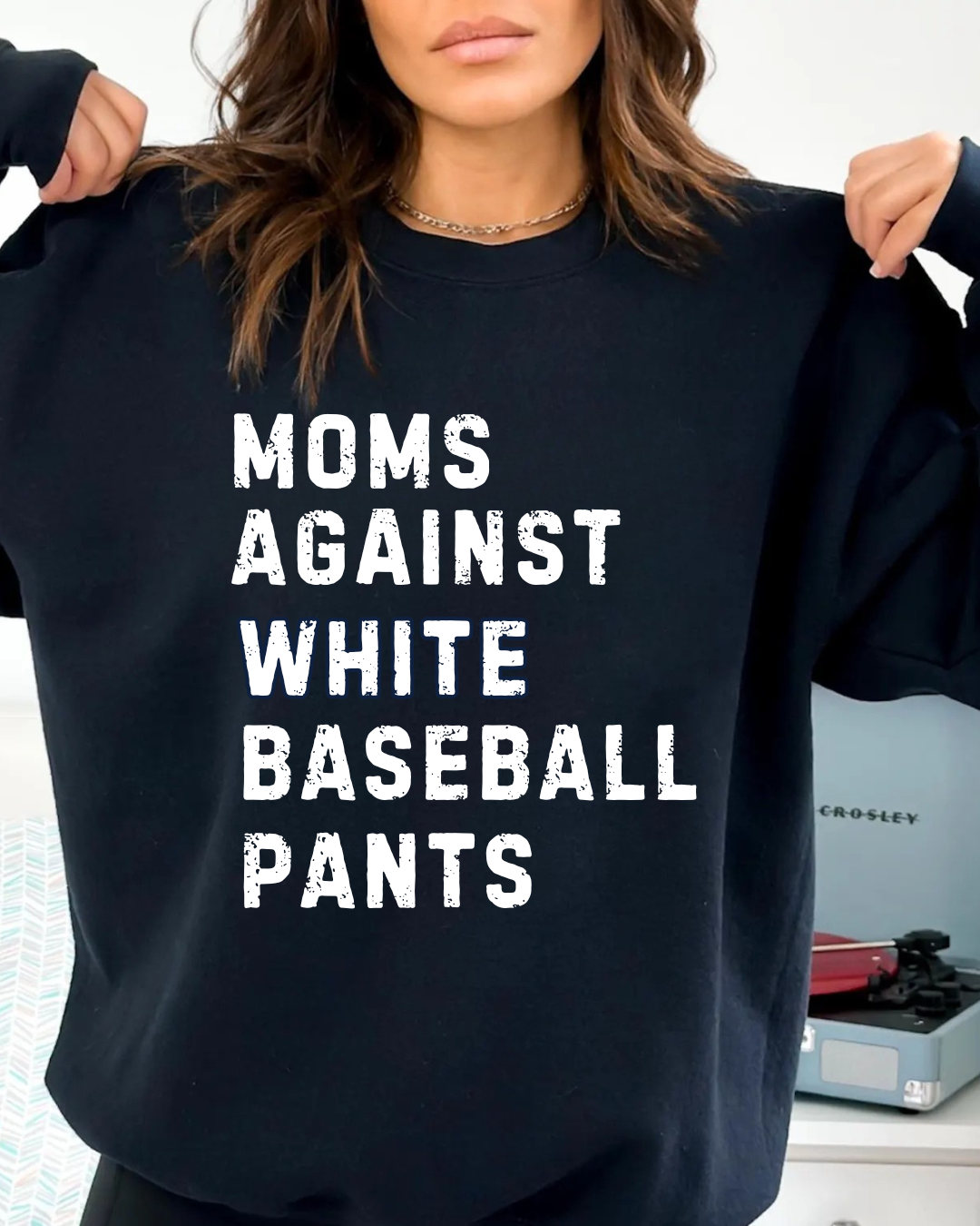 Moms Against White Baseball Pants