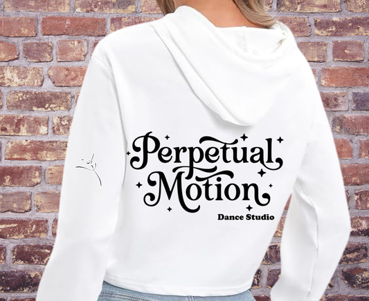 Perpetual Motion Dance Studio Sparkle Cropped Hoodie