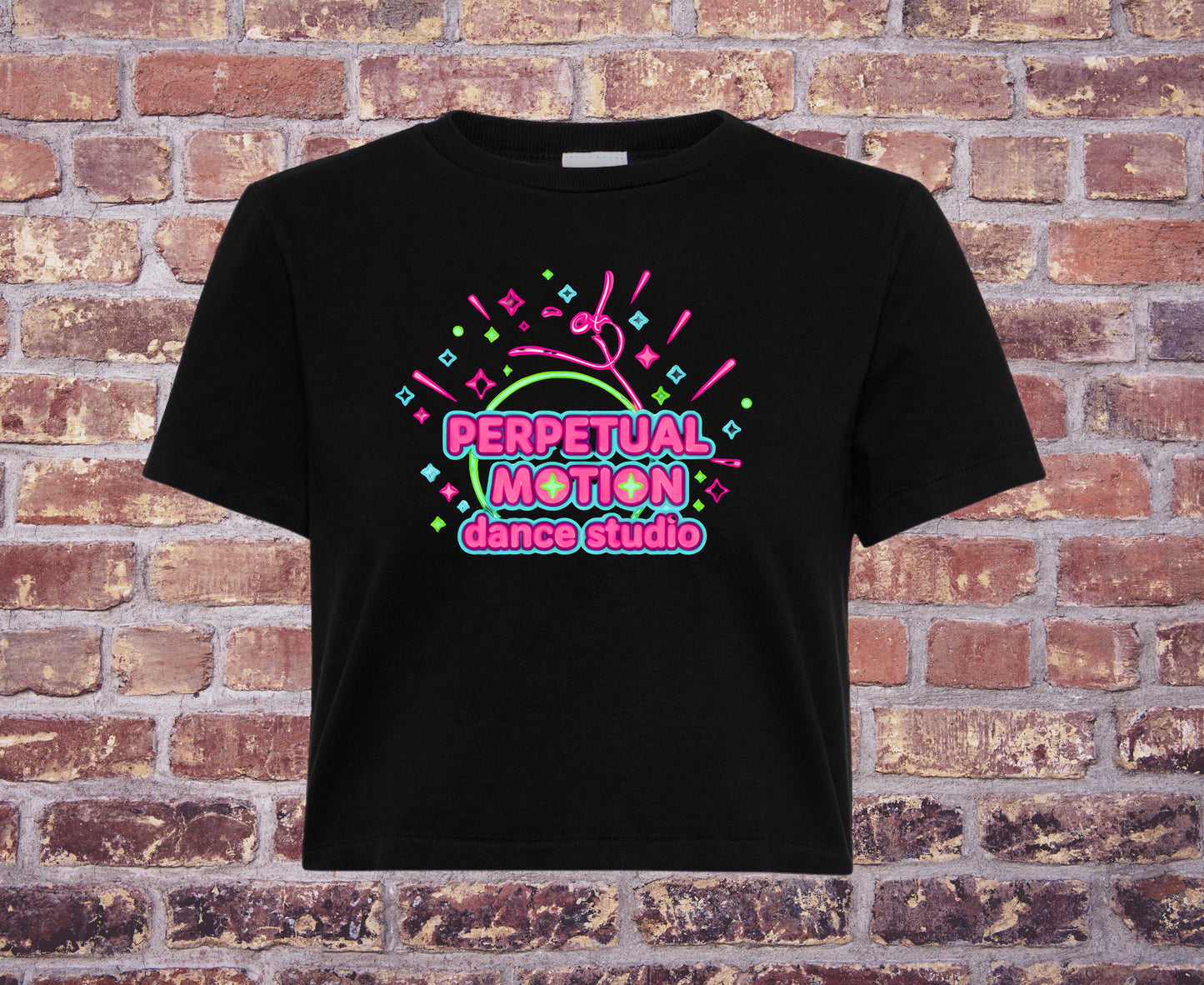 Perpetual Motion Dance Studio Neon Sparks T Shirt