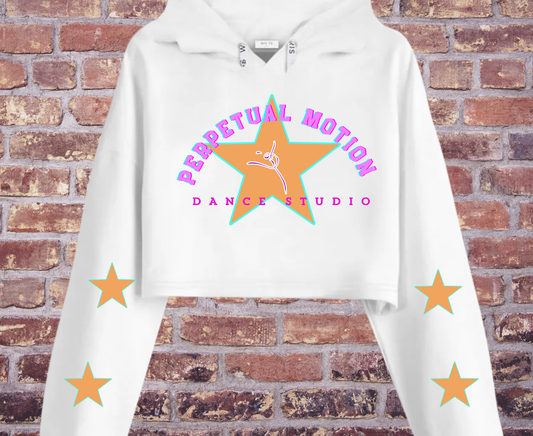 Perpetual Motion Dance Studio Cropped Stars Hoodie