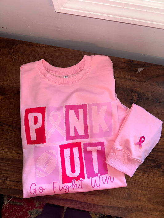 Pink Out Breast Cancer Awareness Sweatshirt