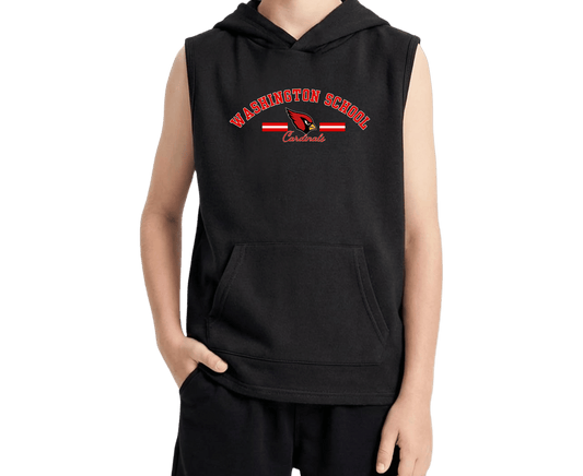 Washington Cards -Sleeveless hooded T-shirt