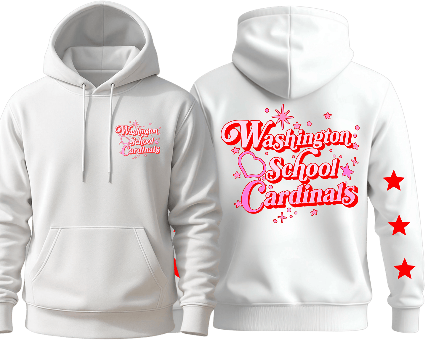 Washington Cards- Stars and Cursive Hoodie