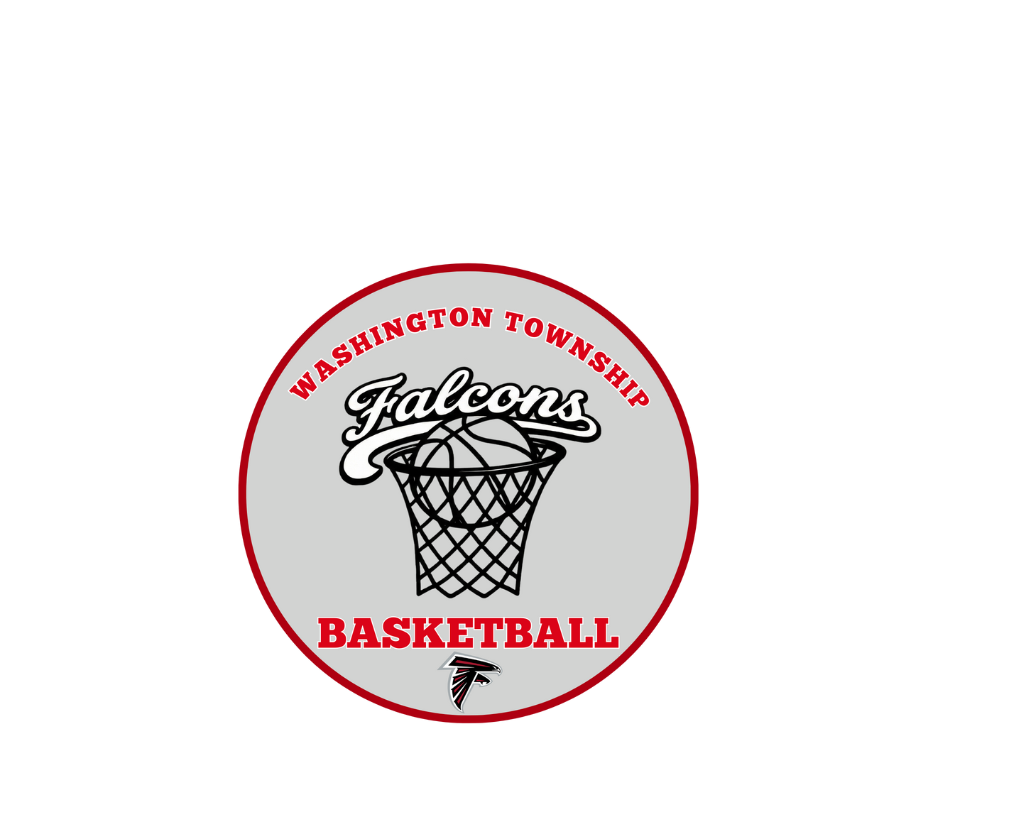 Washington Township Basketball Car Magnet