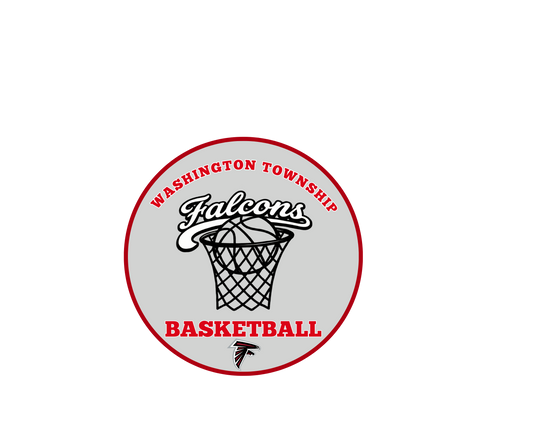 Washington Township Basketball Car Magnet