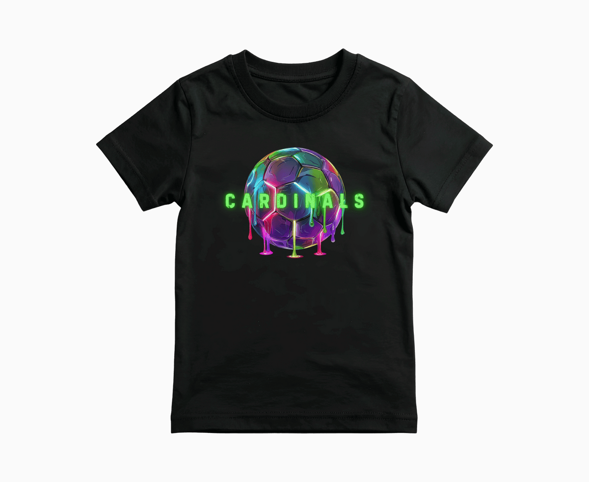 Cardinals Neon Soccer Drip T-Shirt